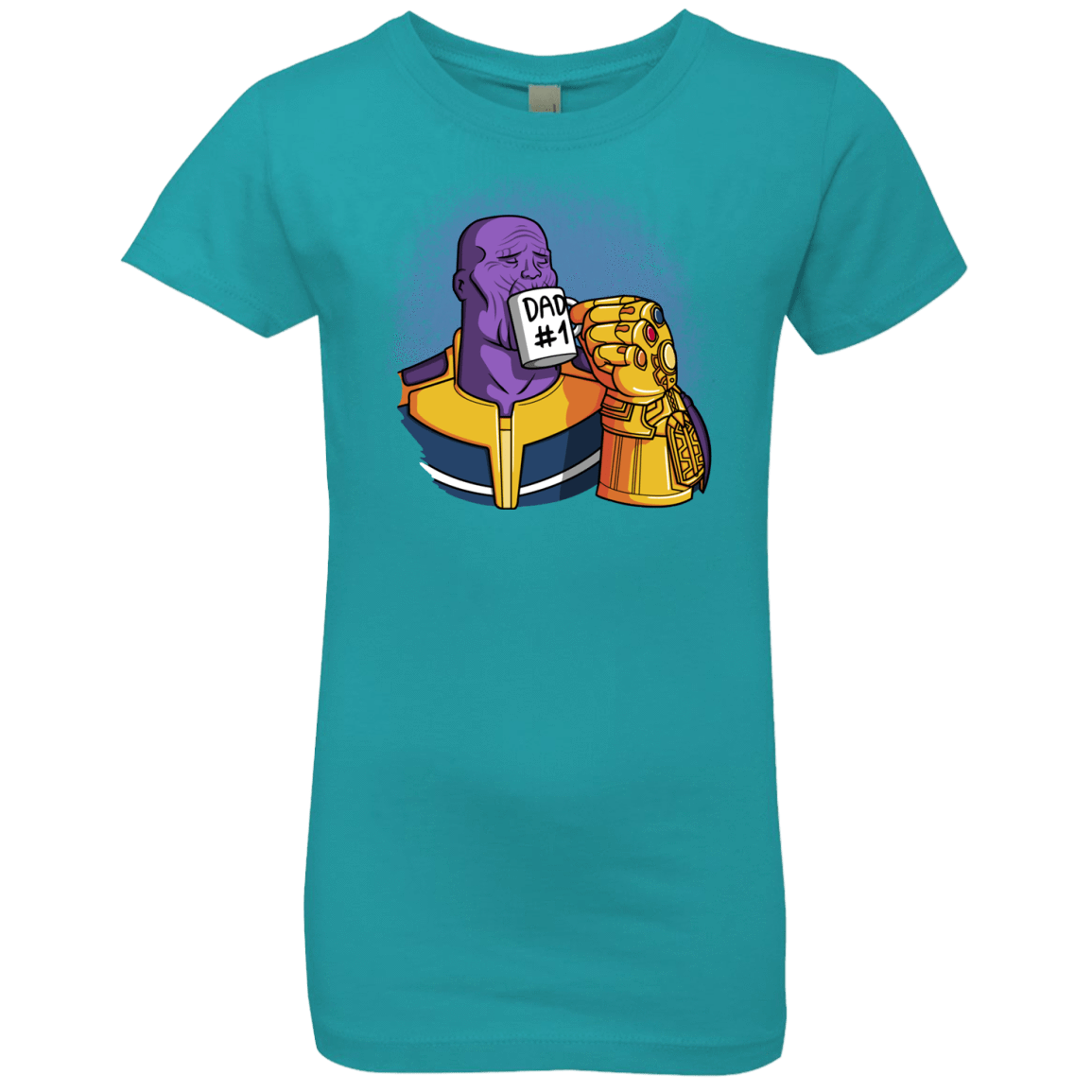 T-Shirts Tahiti Blue / YXS Dad 1 Girls Premium T-Shirt