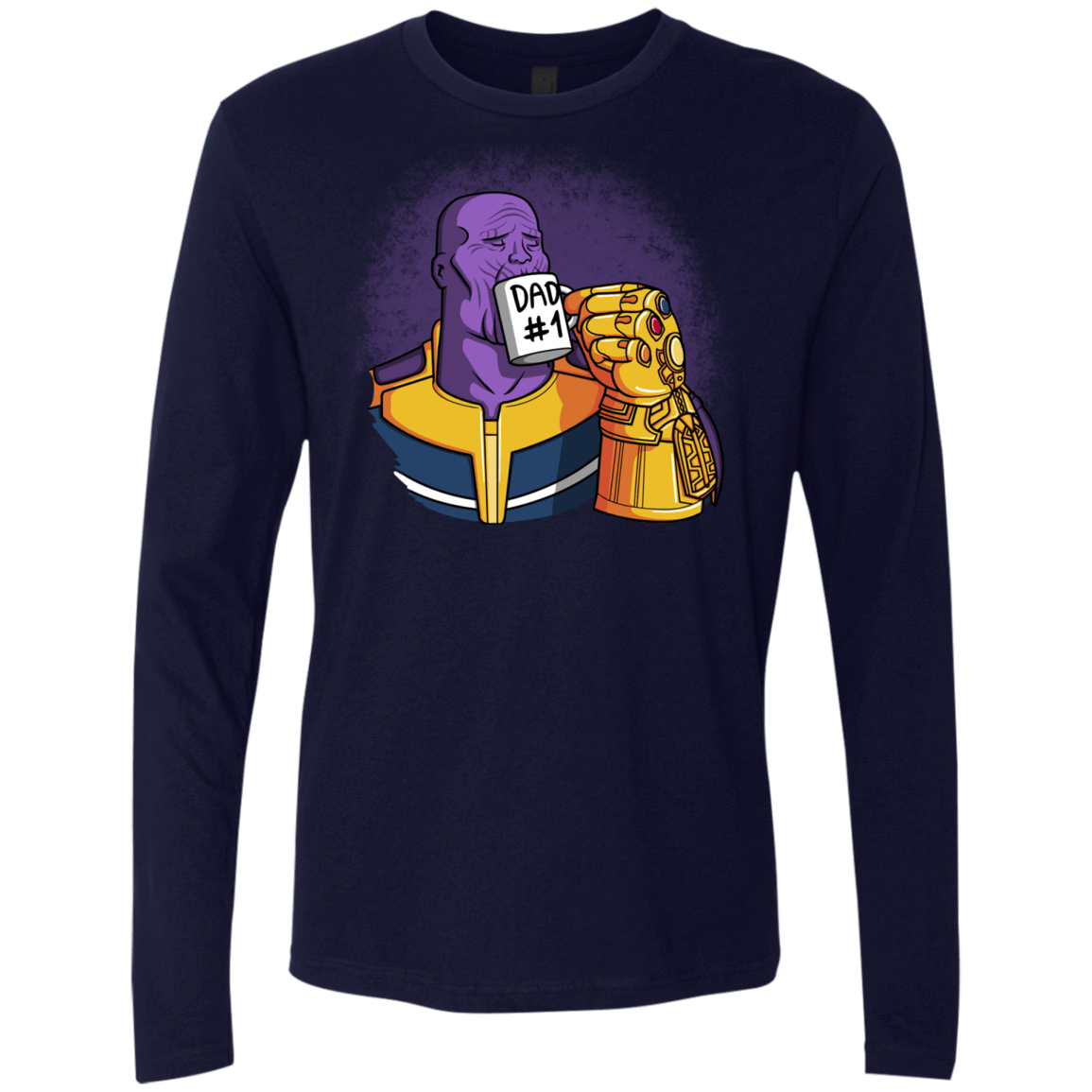 T-Shirts Midnight Navy / S Dad 1 Men's Premium Long Sleeve