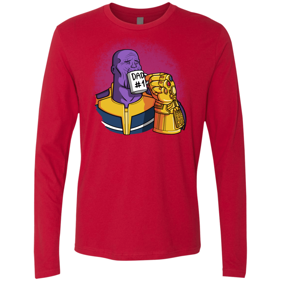 T-Shirts Red / S Dad 1 Men's Premium Long Sleeve