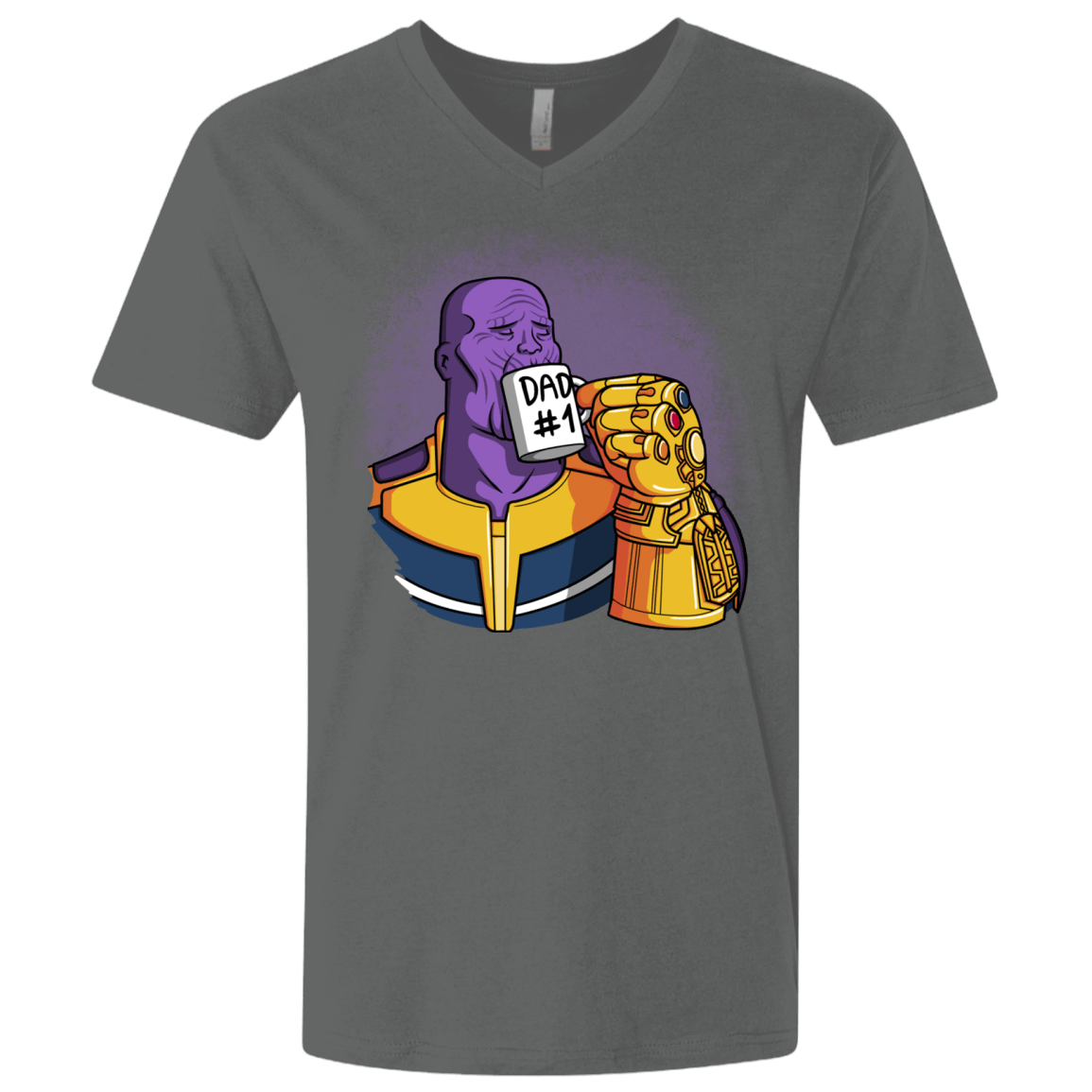 T-Shirts Heavy Metal / X-Small Dad 1 Men's Premium V-Neck