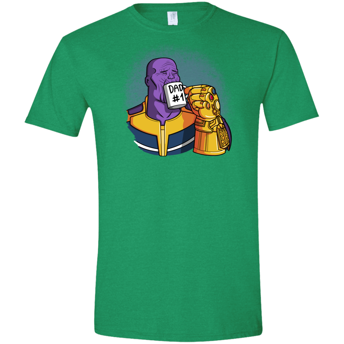 T-Shirts Heather Irish Green / S Dad 1 Men's Semi-Fitted Softstyle