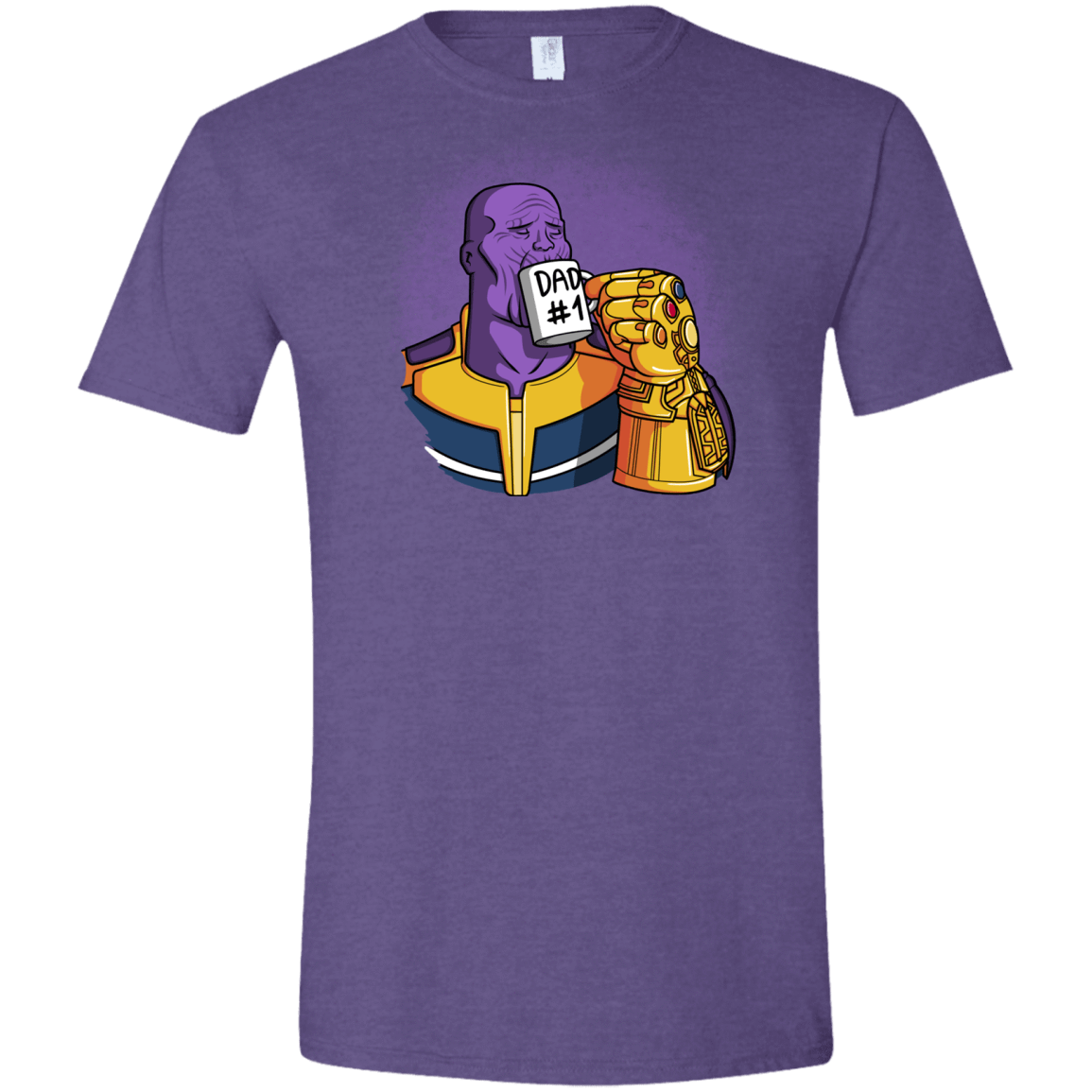 T-Shirts Heather Purple / S Dad 1 Men's Semi-Fitted Softstyle