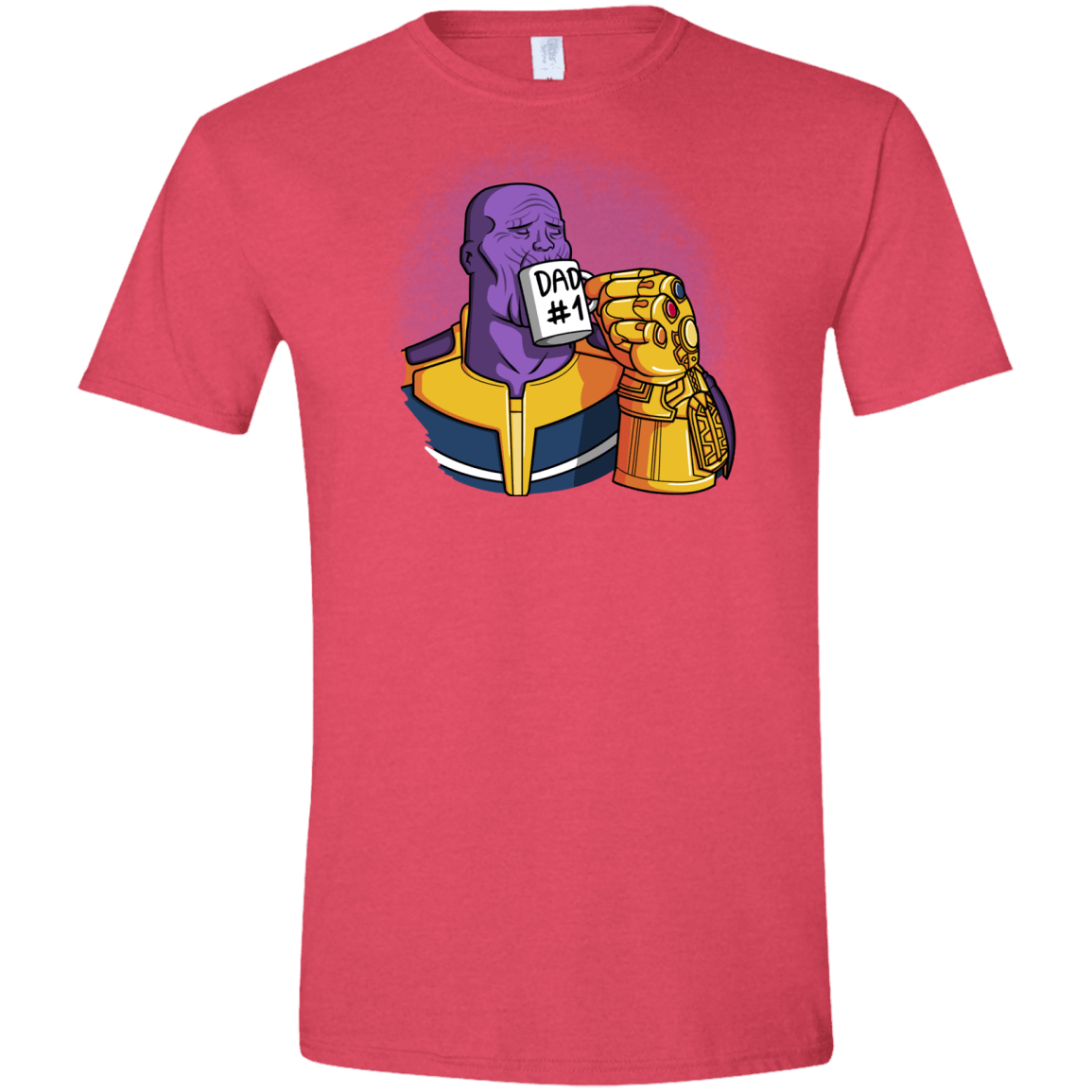 T-Shirts Heather Red / S Dad 1 Men's Semi-Fitted Softstyle