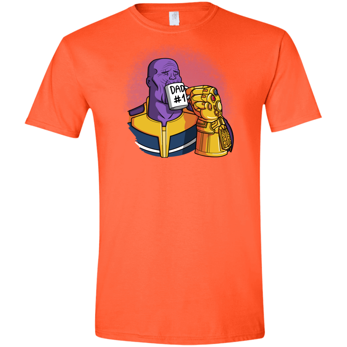 T-Shirts Orange / S Dad 1 Men's Semi-Fitted Softstyle