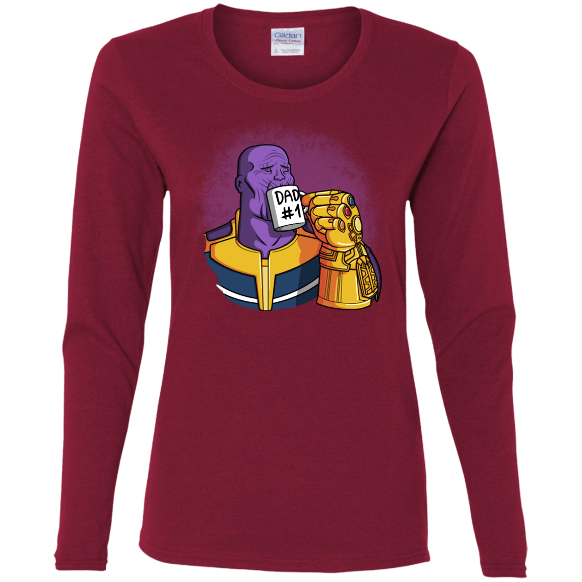 T-Shirts Cardinal / S Dad 1 Women's Long Sleeve T-Shirt