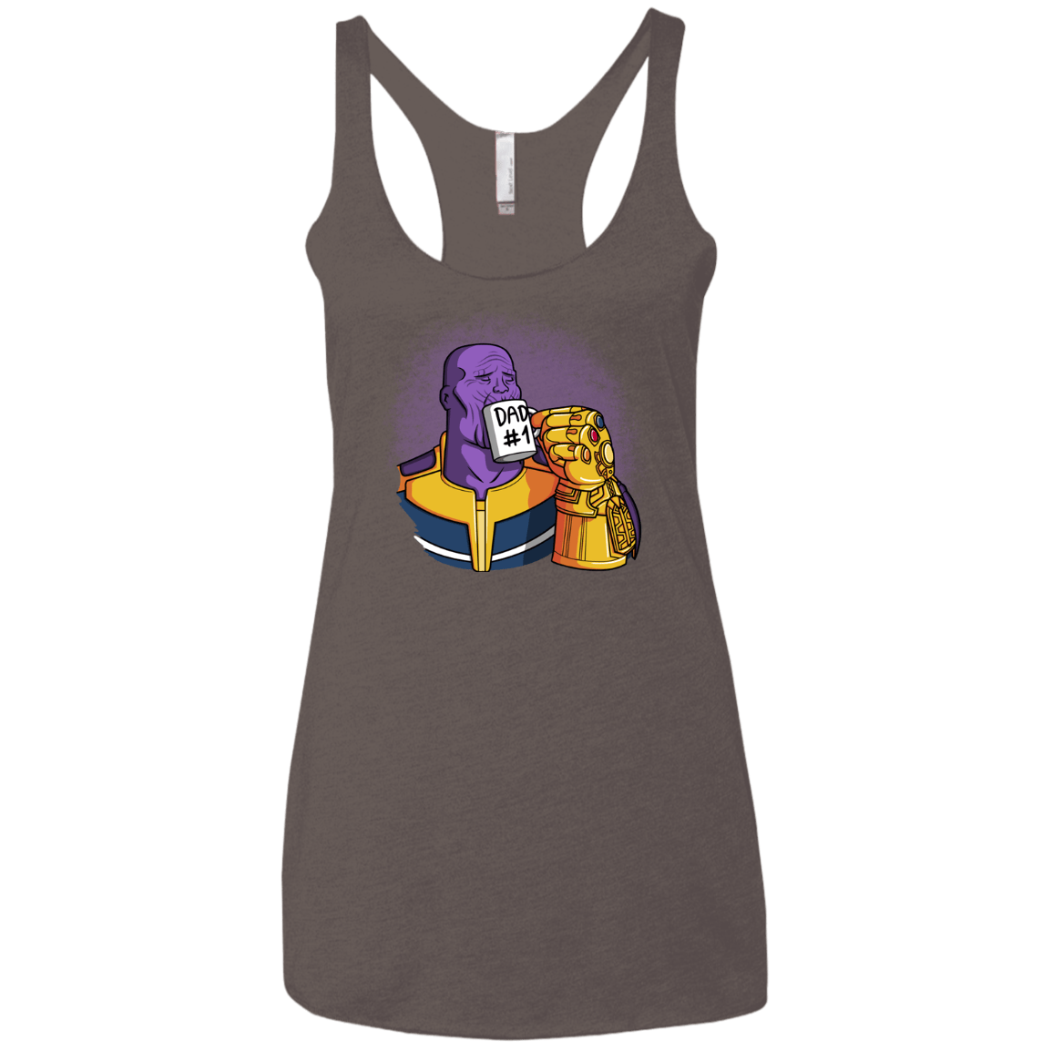 T-Shirts Macchiato / X-Small Dad 1 Women's Triblend Racerback Tank