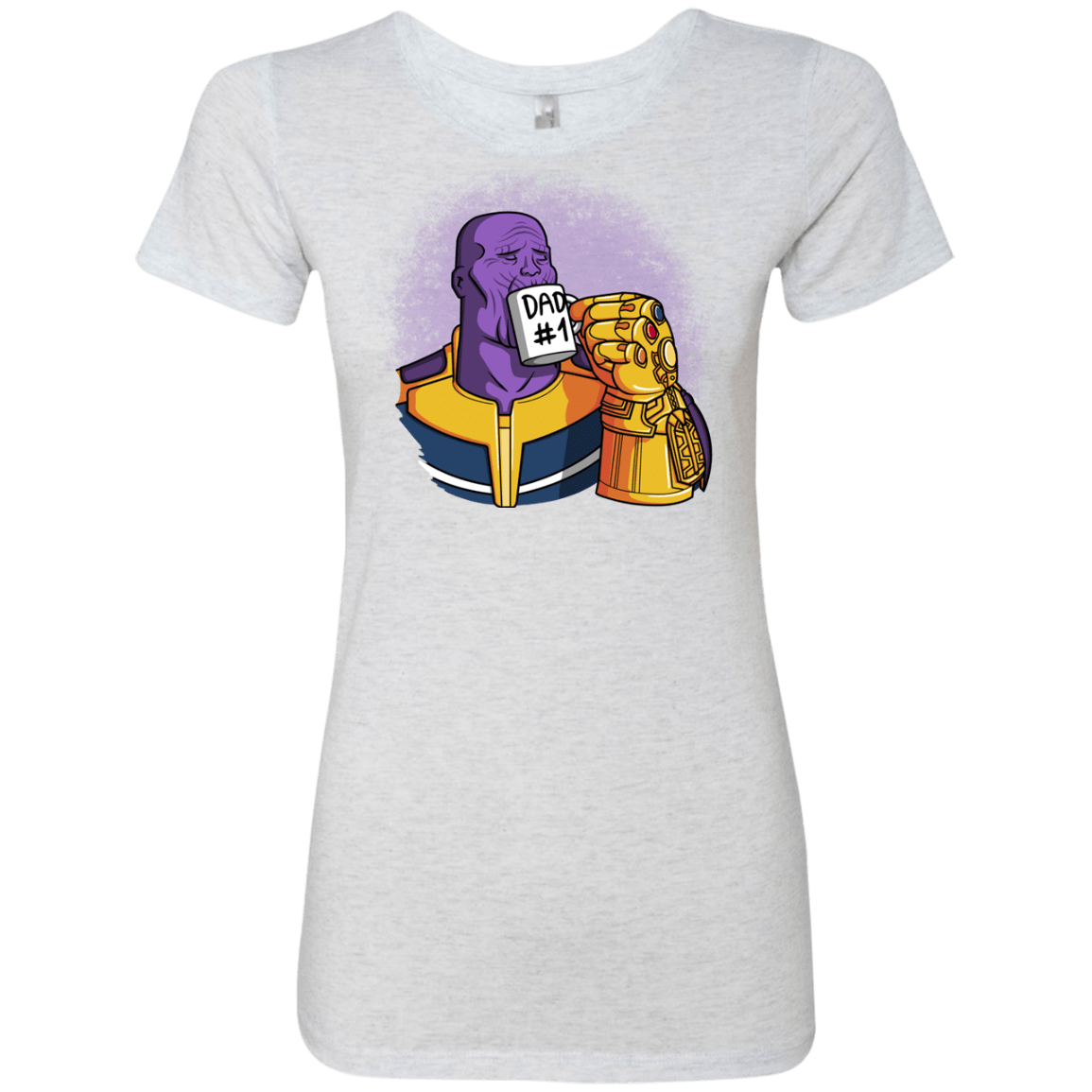 T-Shirts Heather White / S Dad 1 Women's Triblend T-Shirt