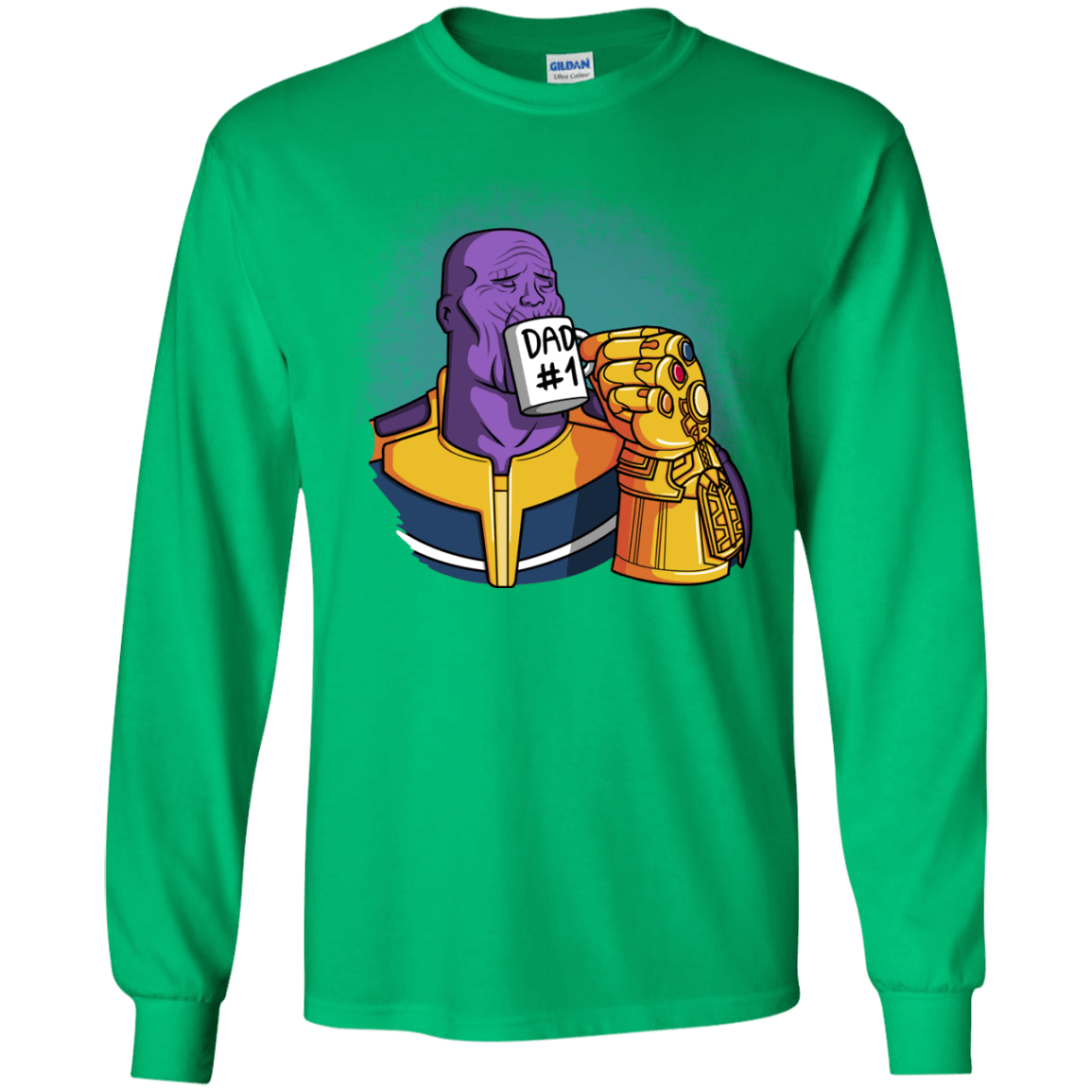 T-Shirts Irish Green / YS Dad 1 Youth Long Sleeve T-Shirt