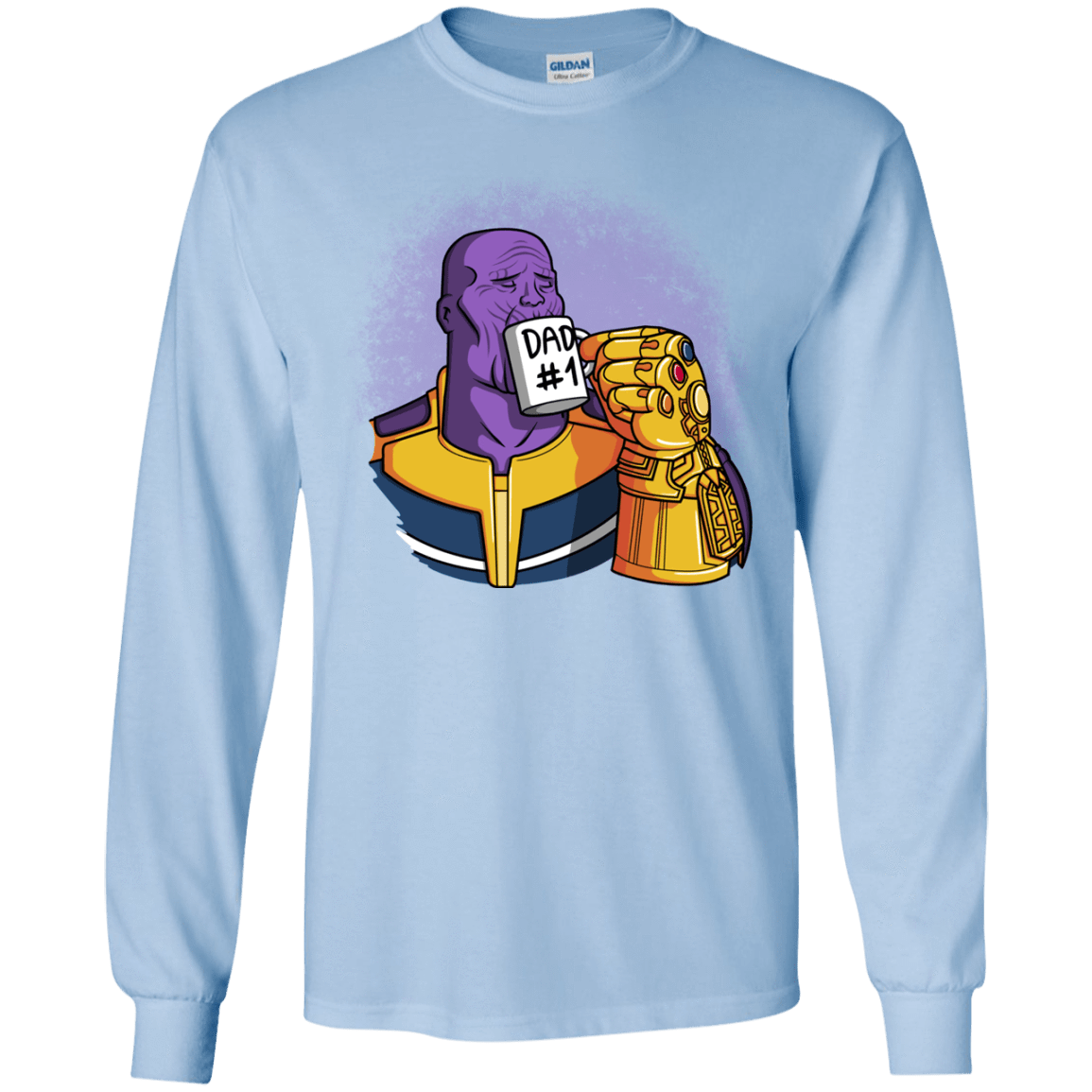 T-Shirts Light Blue / YS Dad 1 Youth Long Sleeve T-Shirt
