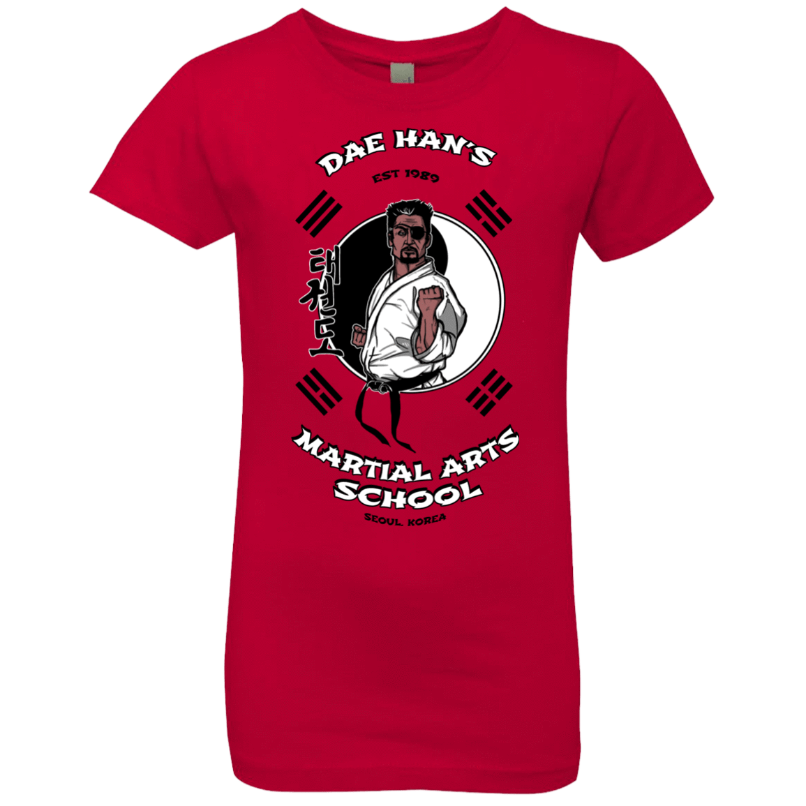 T-Shirts Red / YXS Dae Hans Martial Arts Girls Premium T-Shirt