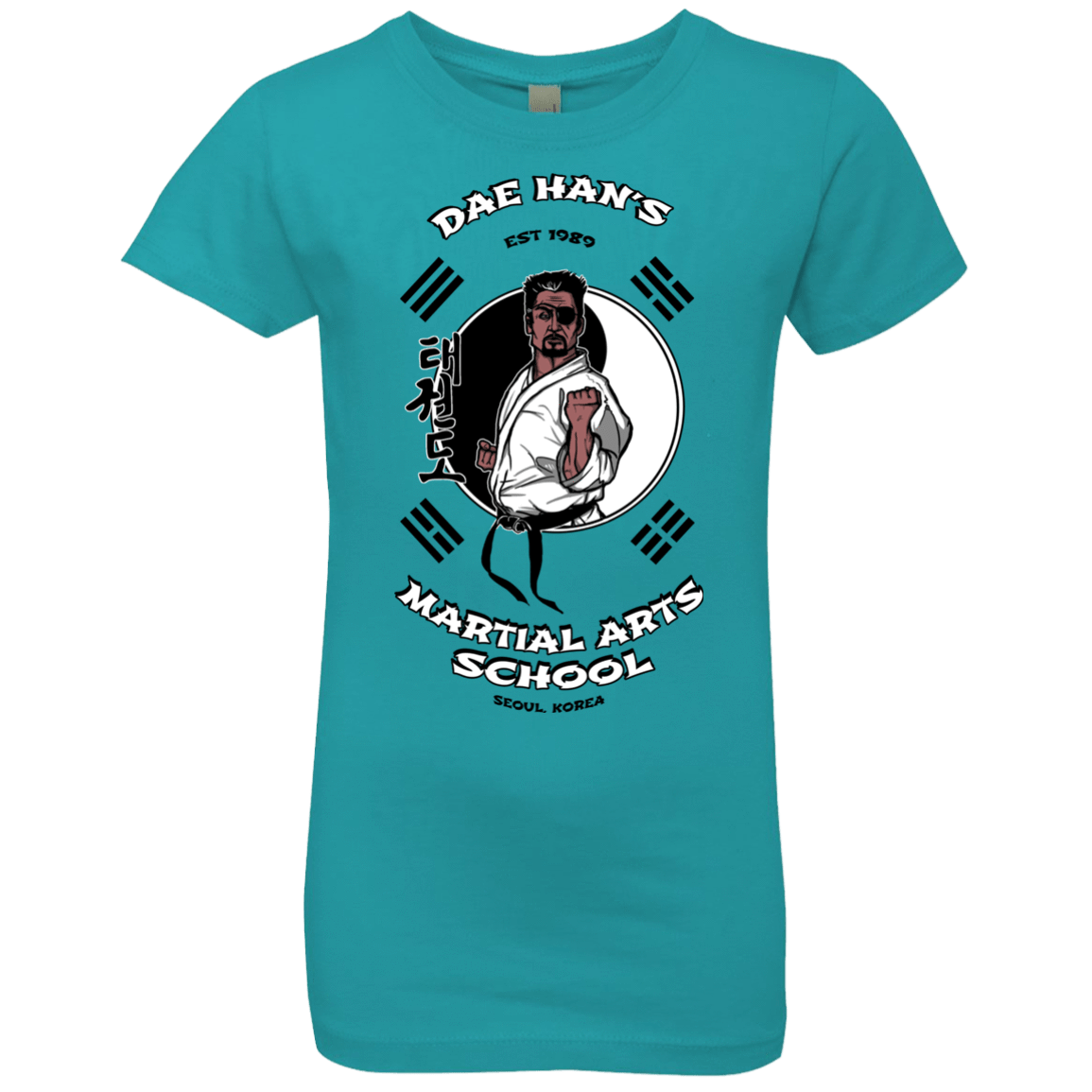 T-Shirts Tahiti Blue / YXS Dae Hans Martial Arts Girls Premium T-Shirt
