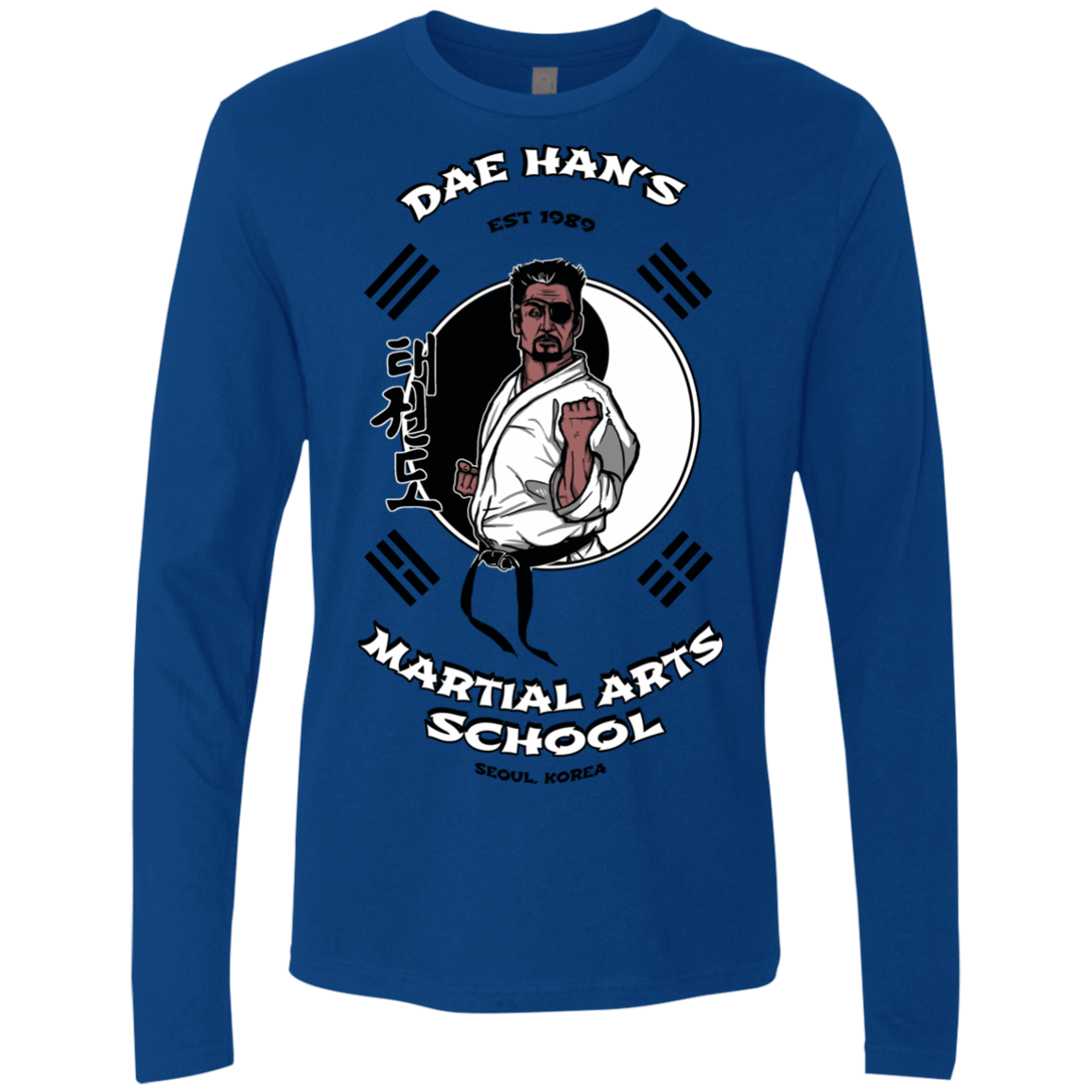 T-Shirts Royal / S Dae Hans Martial Arts Men's Premium Long Sleeve