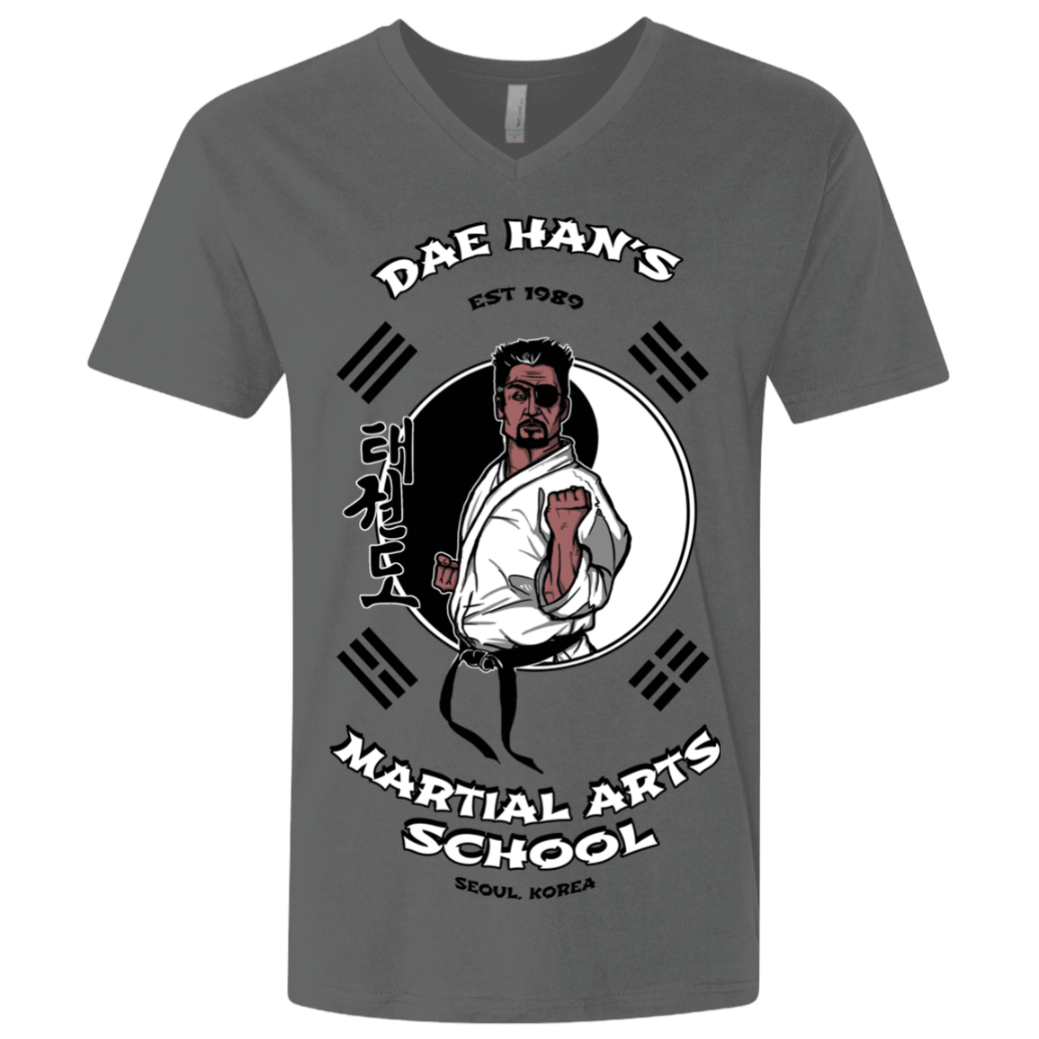 T-Shirts Heavy Metal / X-Small Dae Hans Martial Arts Men's Premium V-Neck