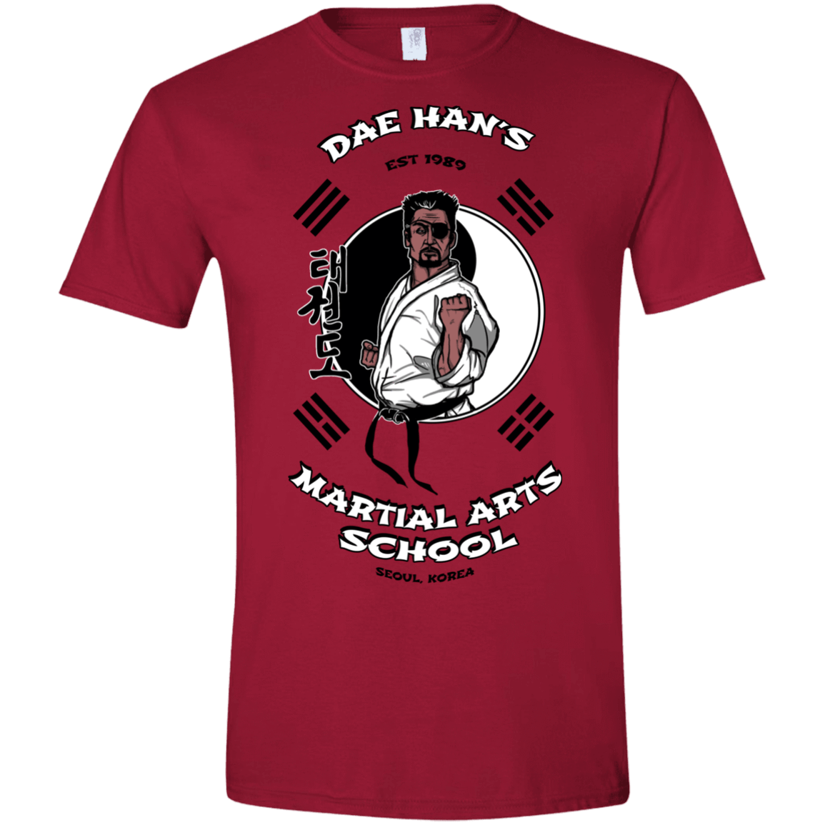 T-Shirts Cardinal Red / S Dae Hans Martial Arts Men's Semi-Fitted Softstyle