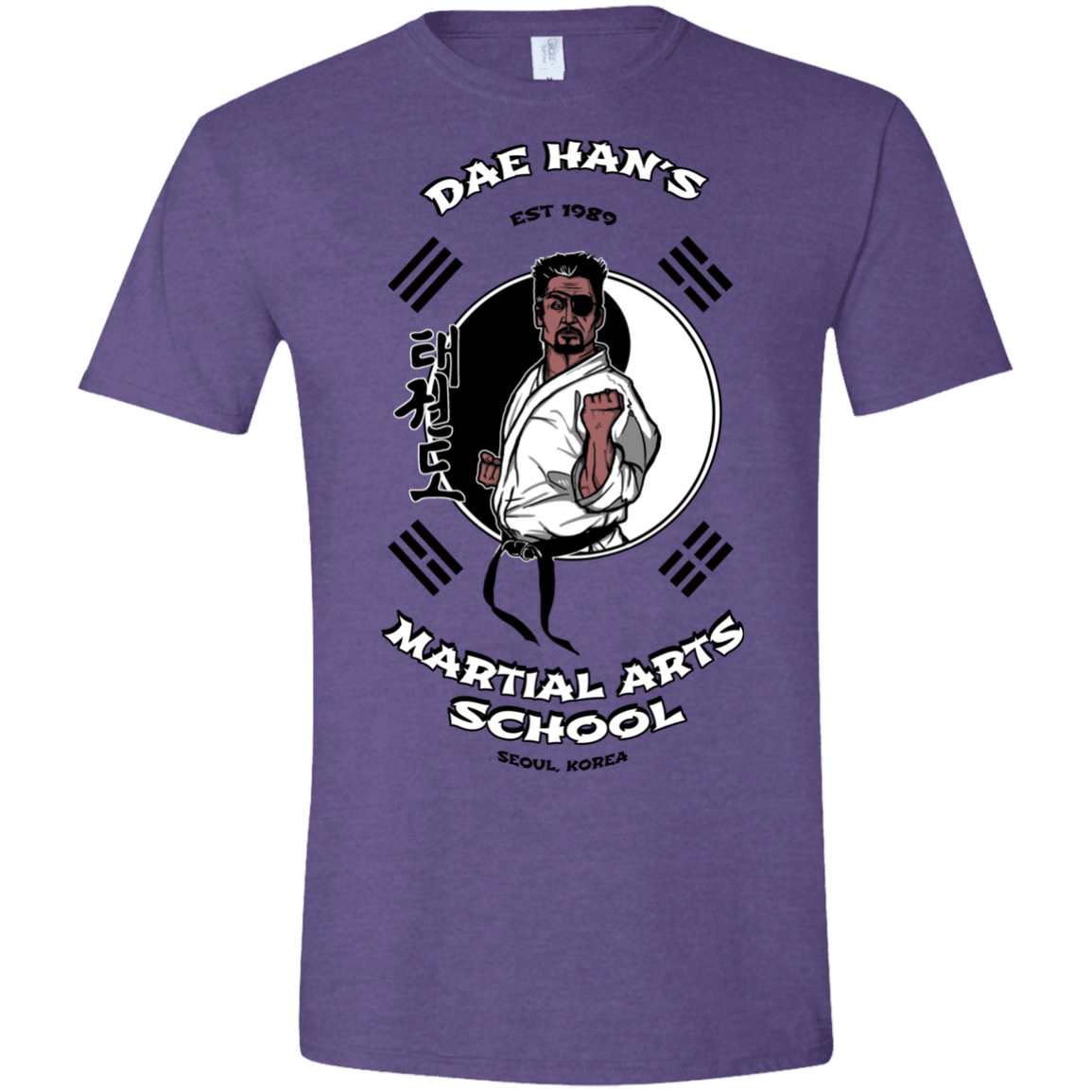 T-Shirts Heather Purple / S Dae Hans Martial Arts Men's Semi-Fitted Softstyle
