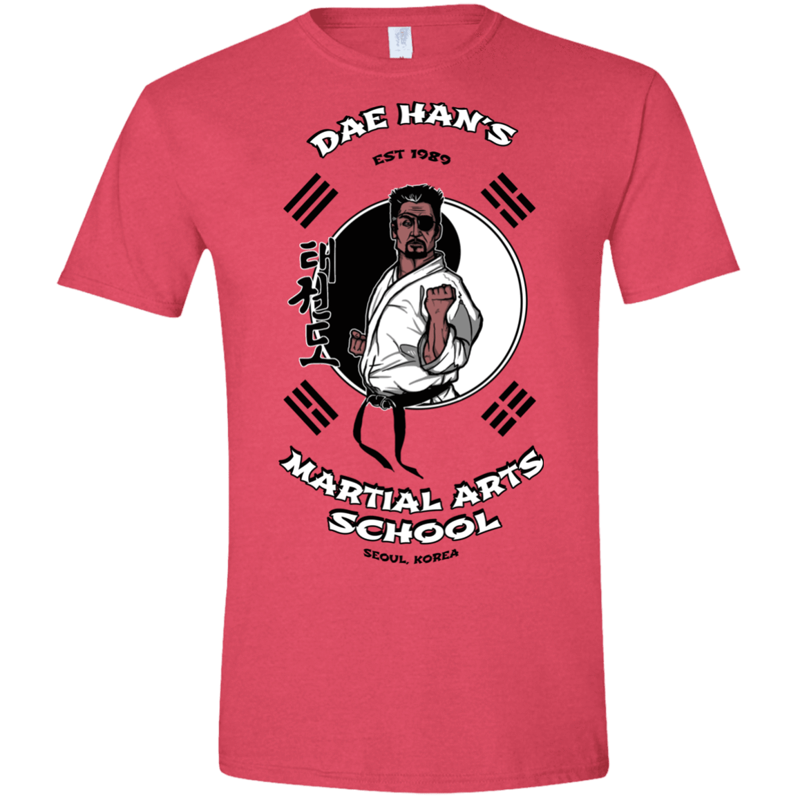 T-Shirts Heather Red / S Dae Hans Martial Arts Men's Semi-Fitted Softstyle