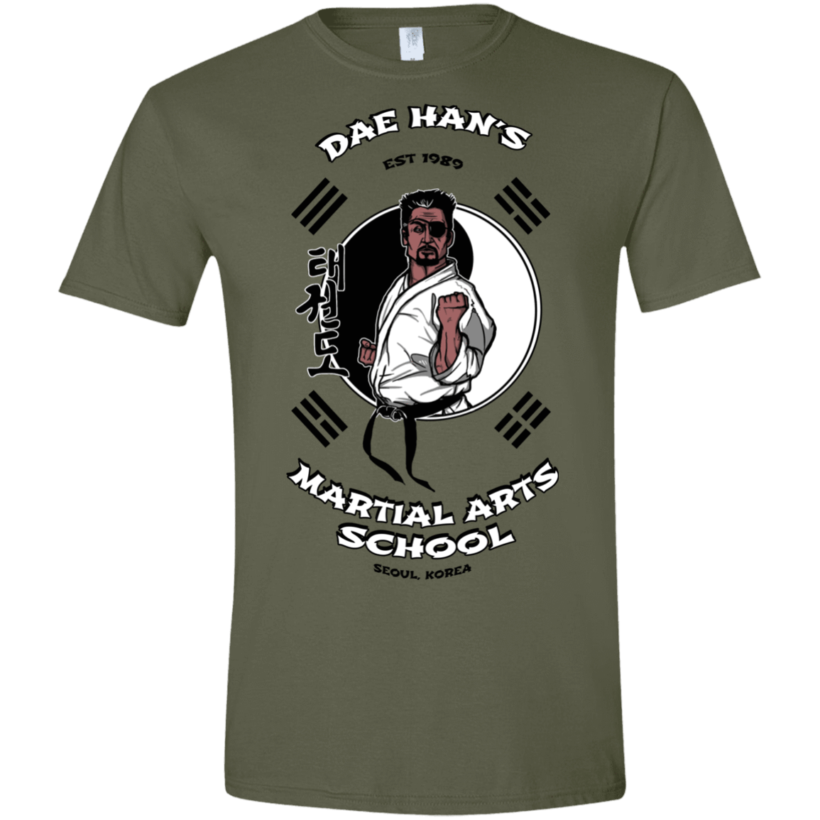 T-Shirts Military Green / S Dae Hans Martial Arts Men's Semi-Fitted Softstyle