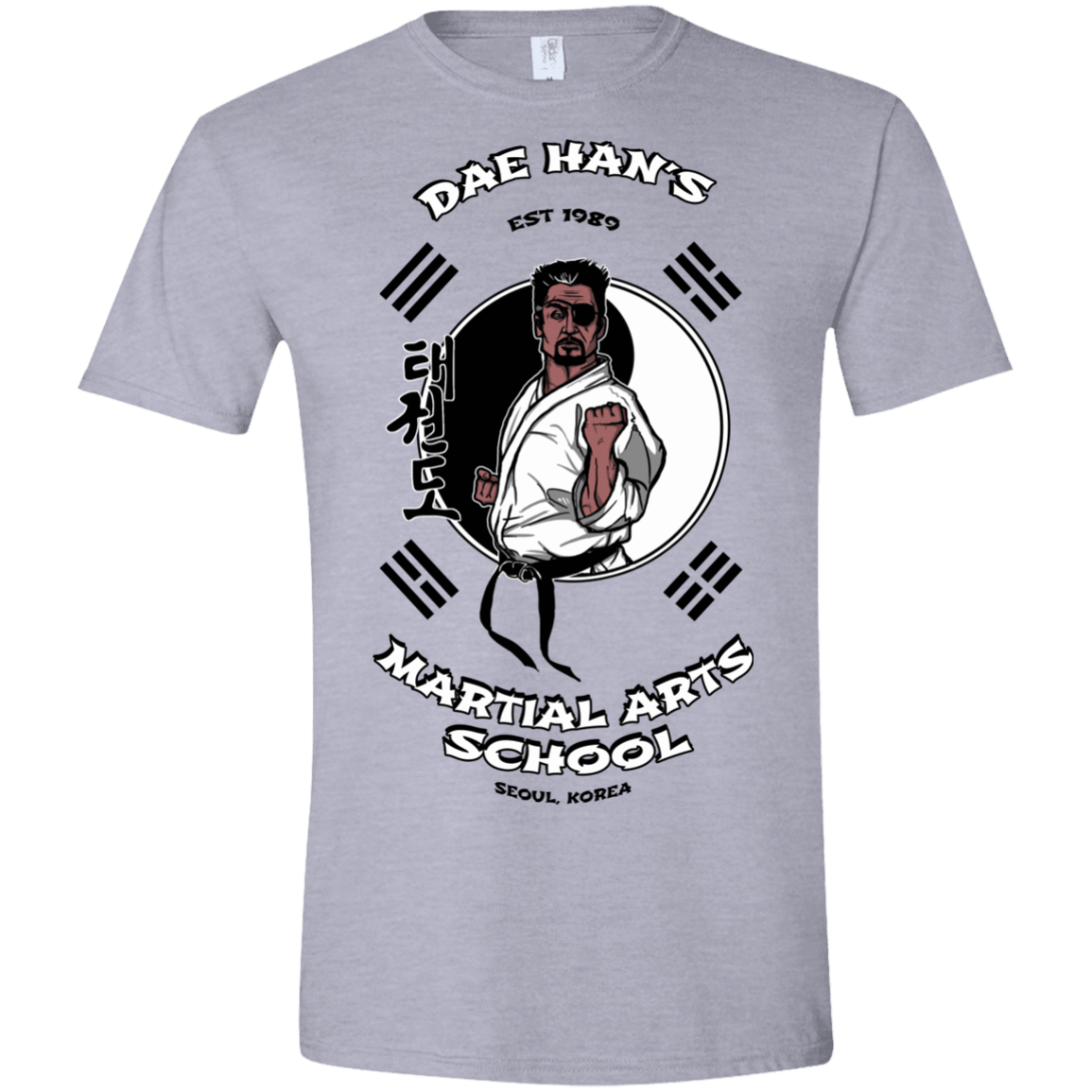 T-Shirts Sport Grey / X-Small Dae Hans Martial Arts Men's Semi-Fitted Softstyle