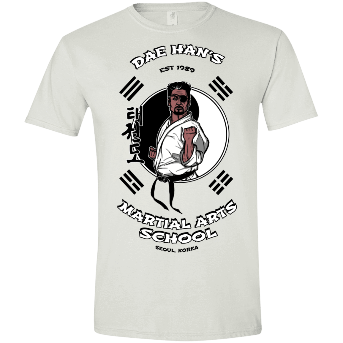 T-Shirts White / X-Small Dae Hans Martial Arts Men's Semi-Fitted Softstyle