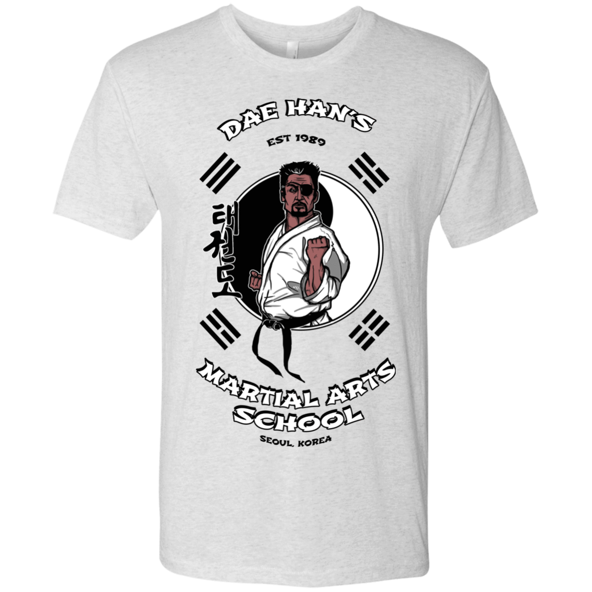 T-Shirts Heather White / S Dae Hans Martial Arts Men's Triblend T-Shirt