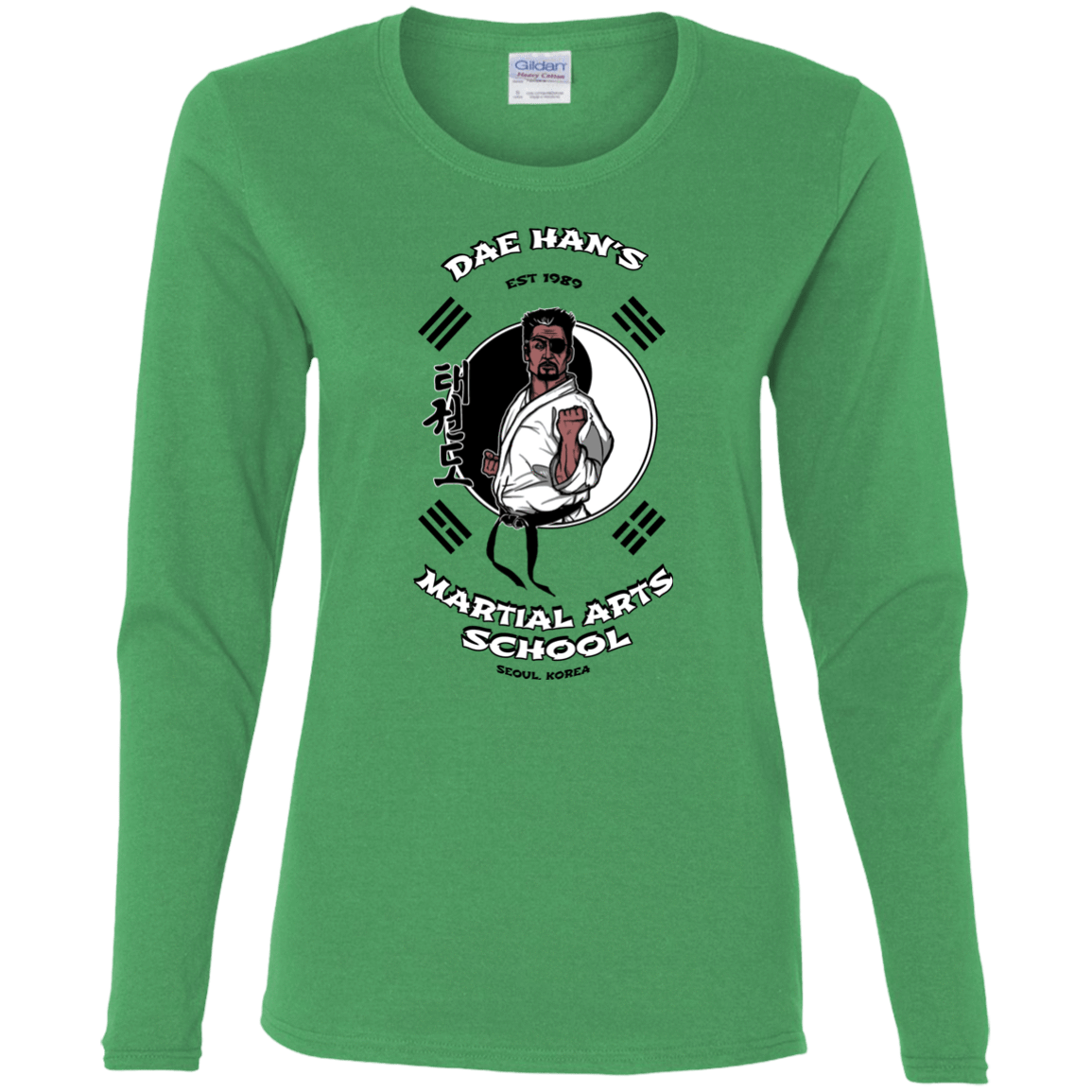 T-Shirts Irish Green / S Dae Hans Martial Arts Women's Long Sleeve T-Shirt