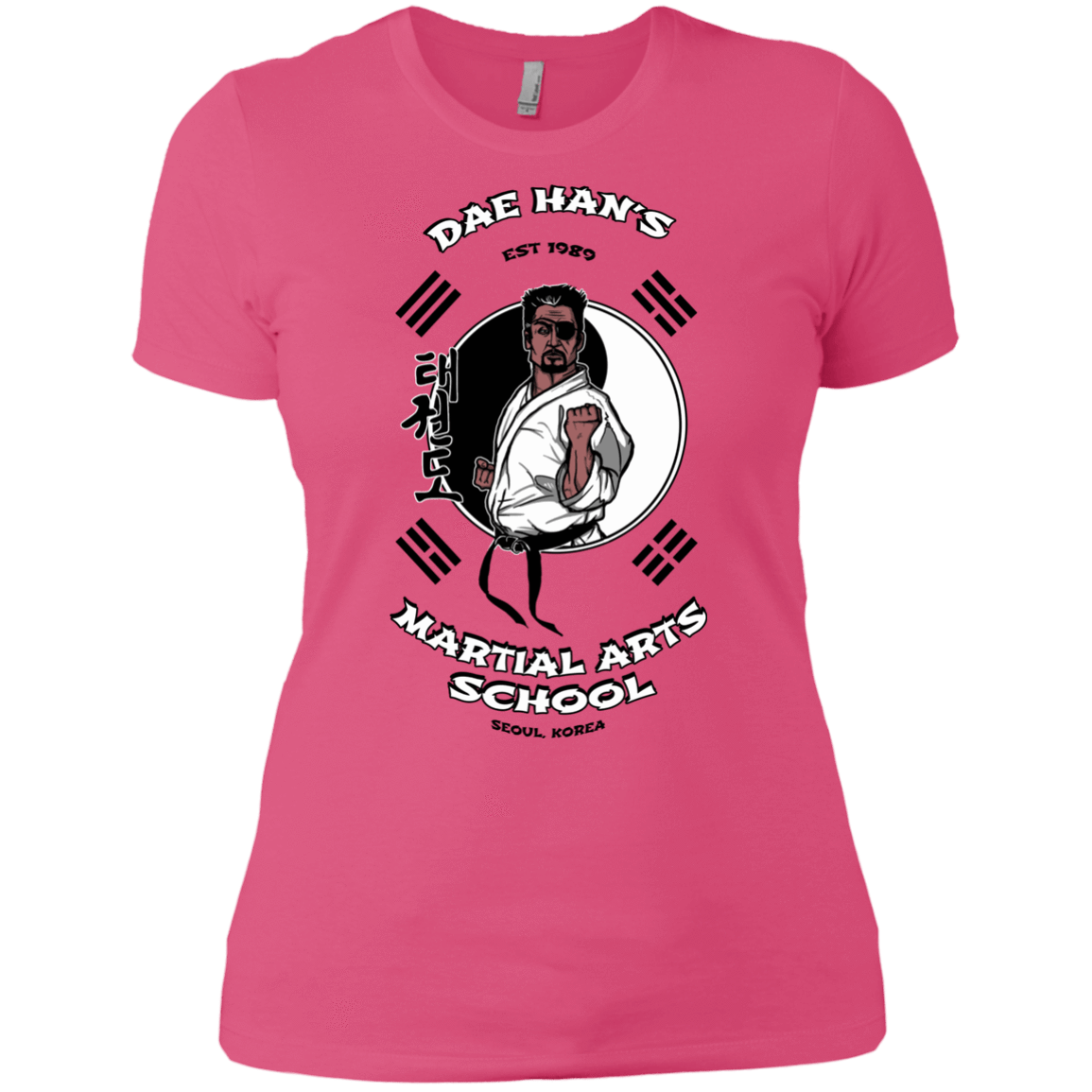 T-Shirts Hot Pink / X-Small Dae Hans Martial Arts Women's Premium T-Shirt