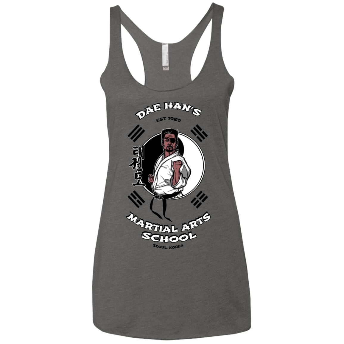 T-Shirts Premium Heather / X-Small Dae Hans Martial Arts Women's Triblend Racerback Tank