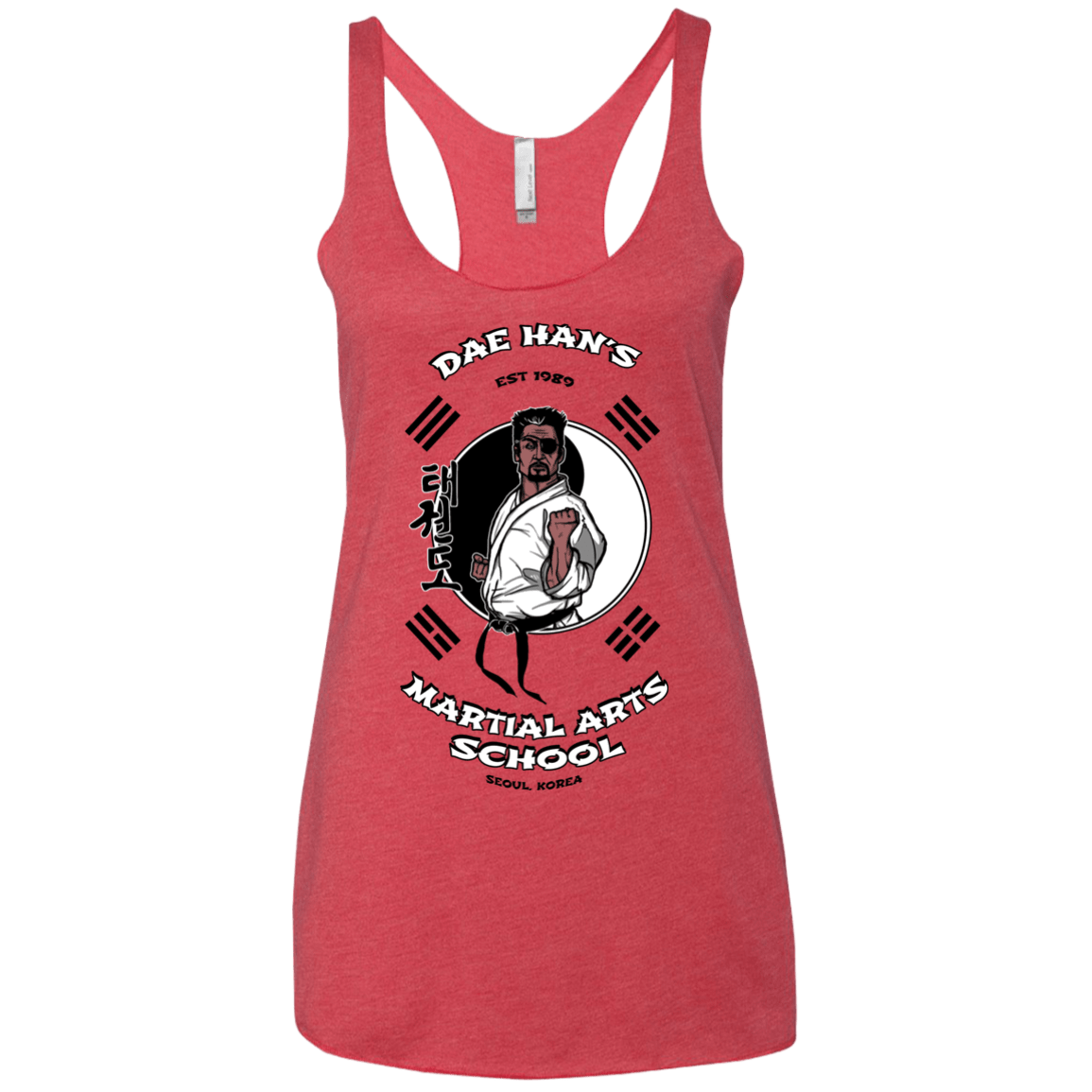 T-Shirts Vintage Red / X-Small Dae Hans Martial Arts Women's Triblend Racerback Tank