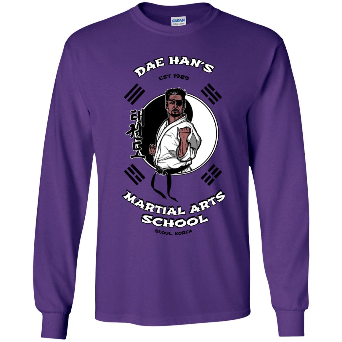 T-Shirts Purple / YS Dae Hans Martial Arts Youth Long Sleeve T-Shirt