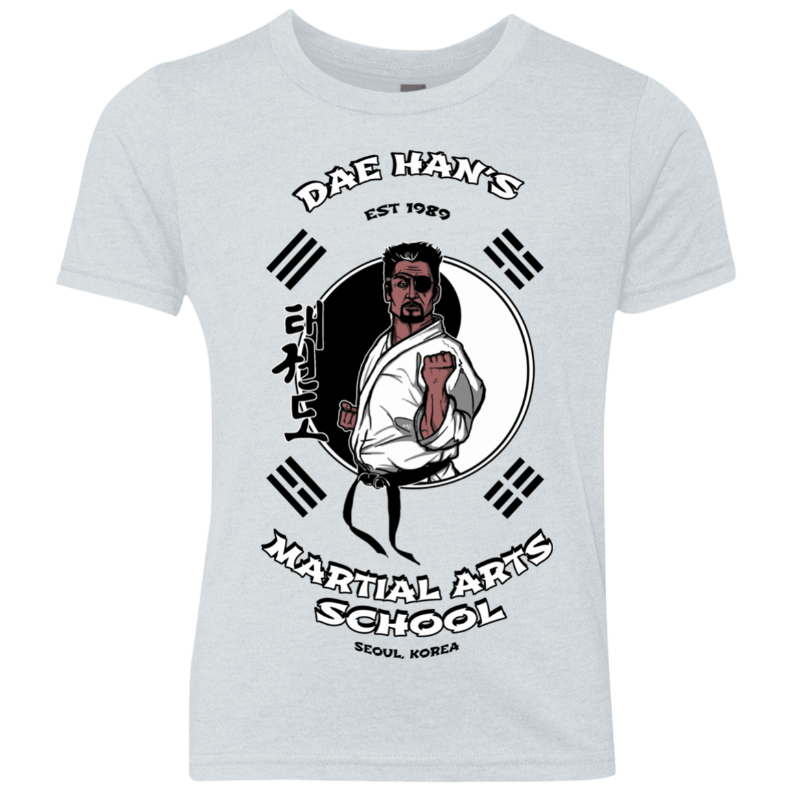 T-Shirts Heather White / YXS Dae Hans Martial Arts Youth Triblend T-Shirt