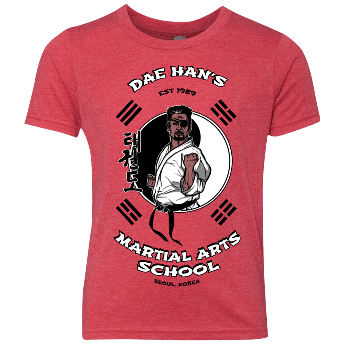 T-Shirts Vintage Red / YXS Dae Hans Martial Arts Youth Triblend T-Shirt