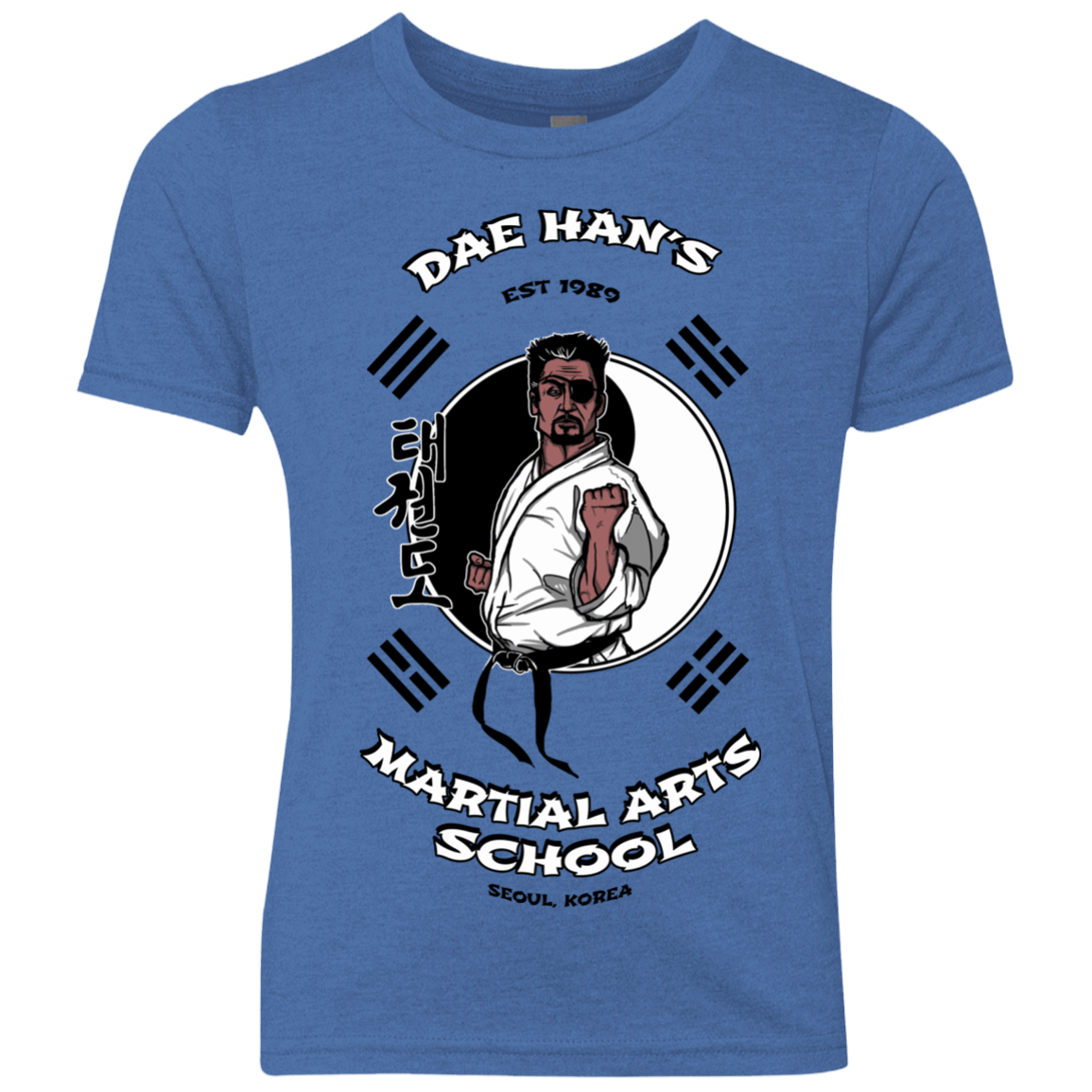 T-Shirts Vintage Royal / YXS Dae Hans Martial Arts Youth Triblend T-Shirt