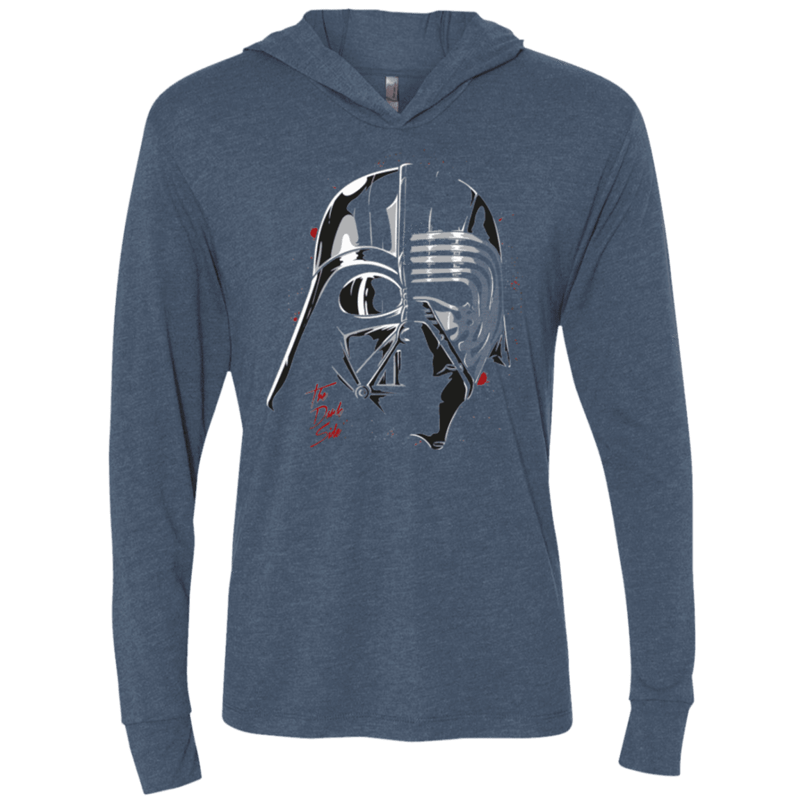 T-Shirts Indigo / X-Small Daft Sith Triblend Long Sleeve Hoodie Tee