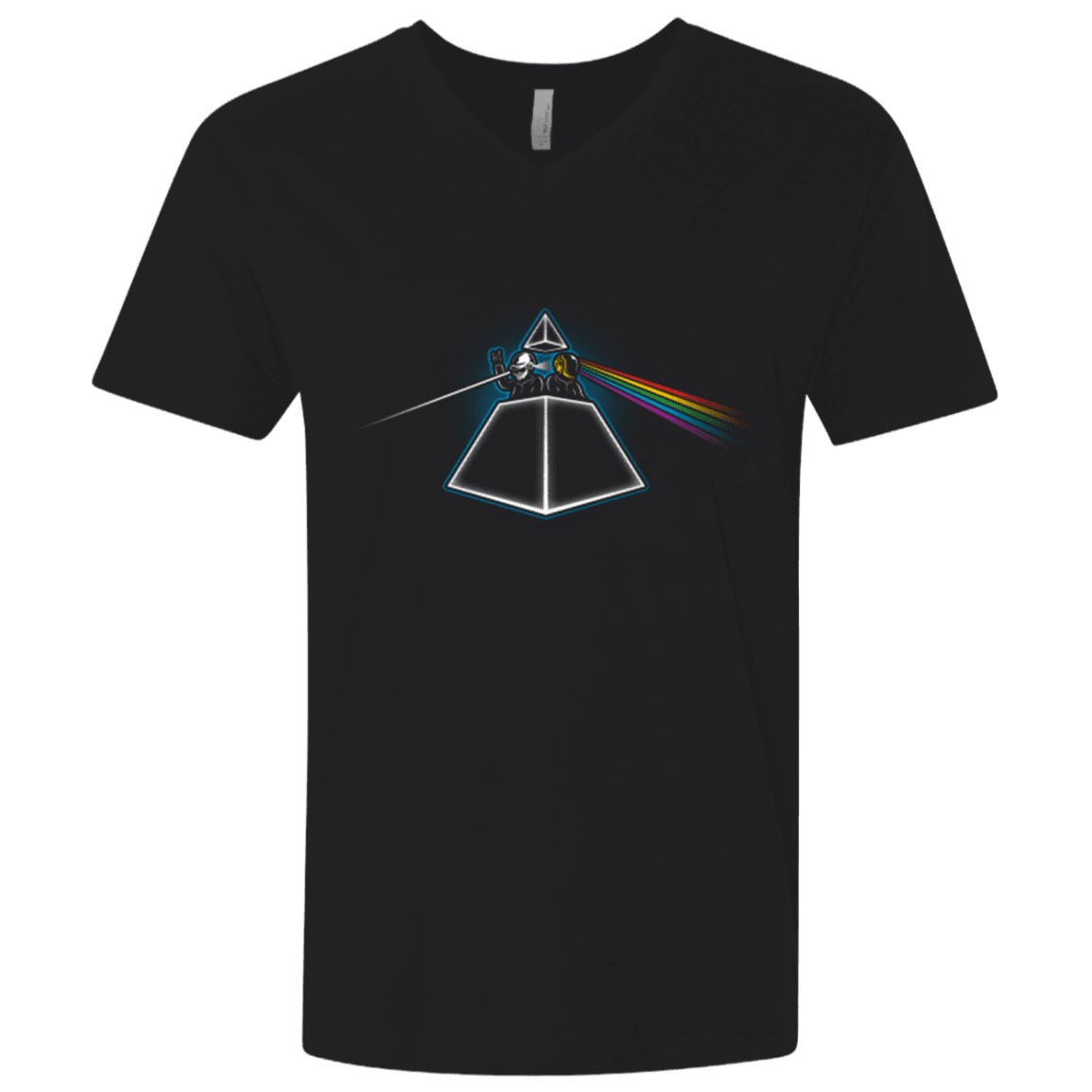T-Shirts Black / X-Small DAFTSIDE OF THE MOON Men's Premium V-Neck