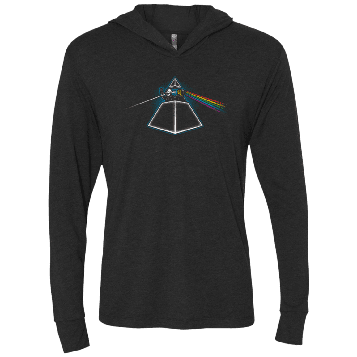T-Shirts Vintage Black / X-Small DAFTSIDE OF THE MOON Triblend Long Sleeve Hoodie Tee