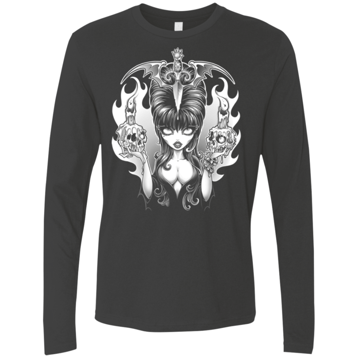 T-Shirts Heavy Metal / Small Dagger Of Darkness Men's Premium Long Sleeve