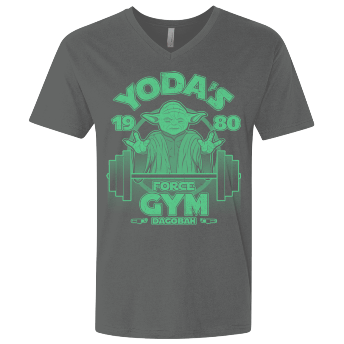 T-Shirts Heavy Metal / X-Small Dagobah Gym Men's Premium V-Neck