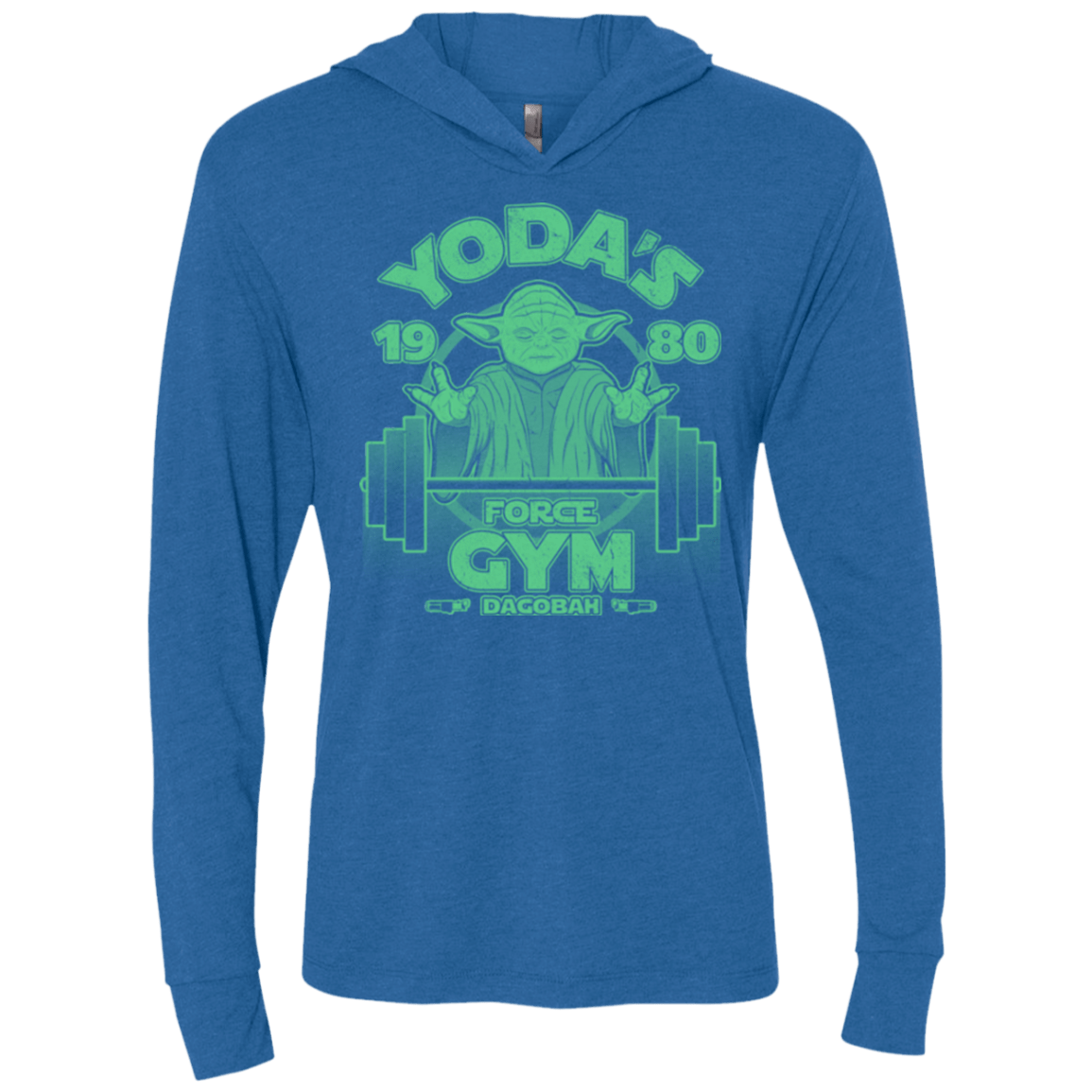 T-Shirts Vintage Royal / X-Small Dagobah Gym Triblend Long Sleeve Hoodie Tee