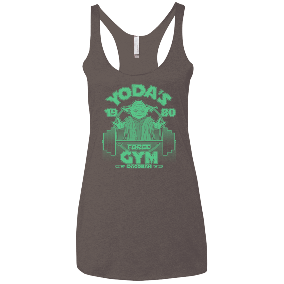 T-Shirts Macchiato / X-Small Dagobah Gym Women's Triblend Racerback Tank