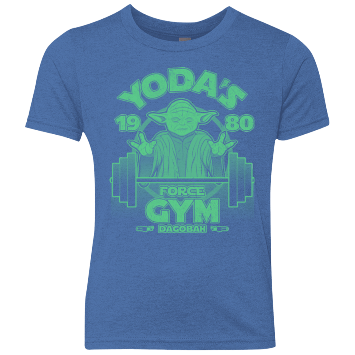 T-Shirts Vintage Royal / YXS Dagobah Gym Youth Triblend T-Shirt