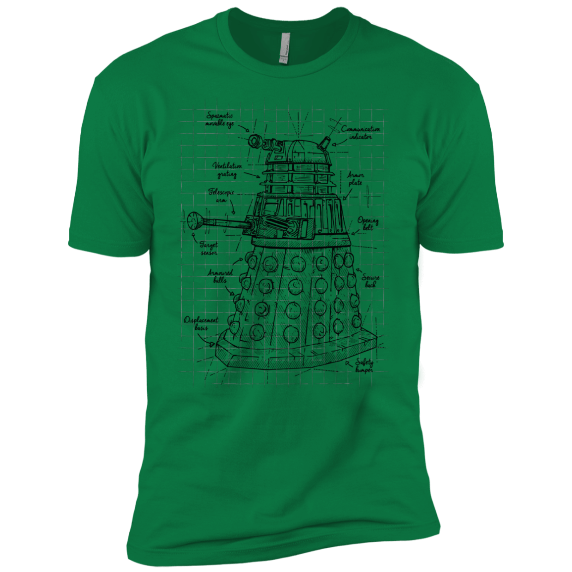 T-Shirts Kelly Green / X-Small Dalek Plan Men's Premium T-Shirt