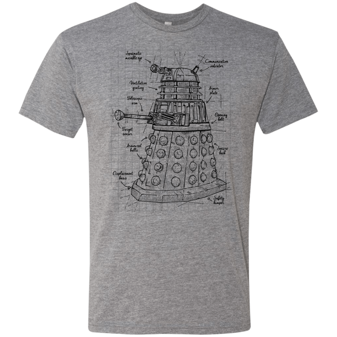 T-Shirts Premium Heather / S Dalek Plan Men's Triblend T-Shirt