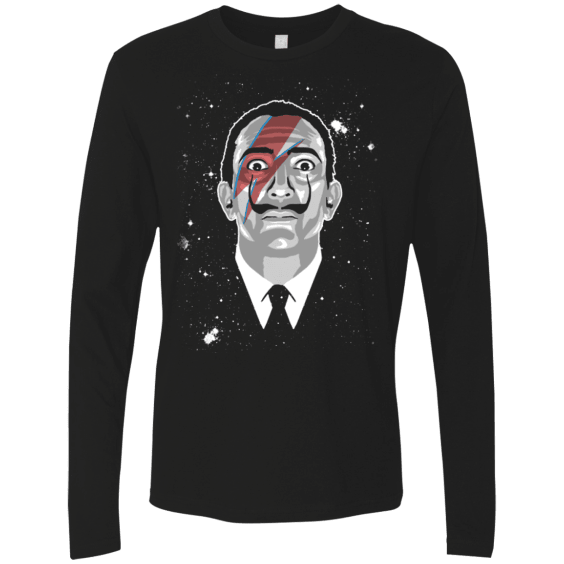 T-Shirts Black / Small Dali Stardust Men's Premium Long Sleeve