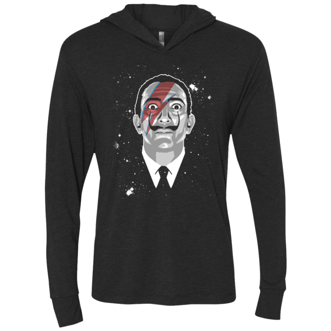 T-Shirts Vintage Black / X-Small Dali Stardust Triblend Long Sleeve Hoodie Tee