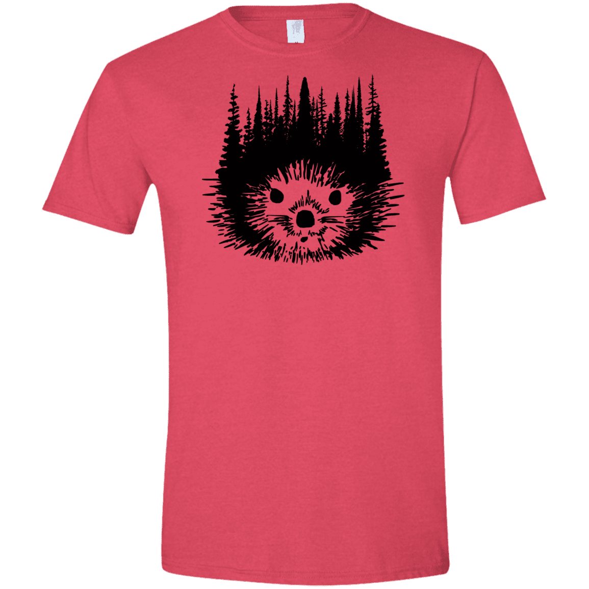 T-Shirts Heather Red / S Dam Beaver Men's Semi-Fitted Softstyle