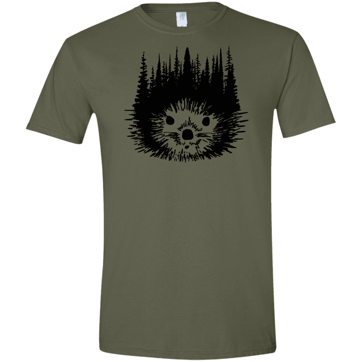 T-Shirts Military Green / S Dam Beaver Men's Semi-Fitted Softstyle