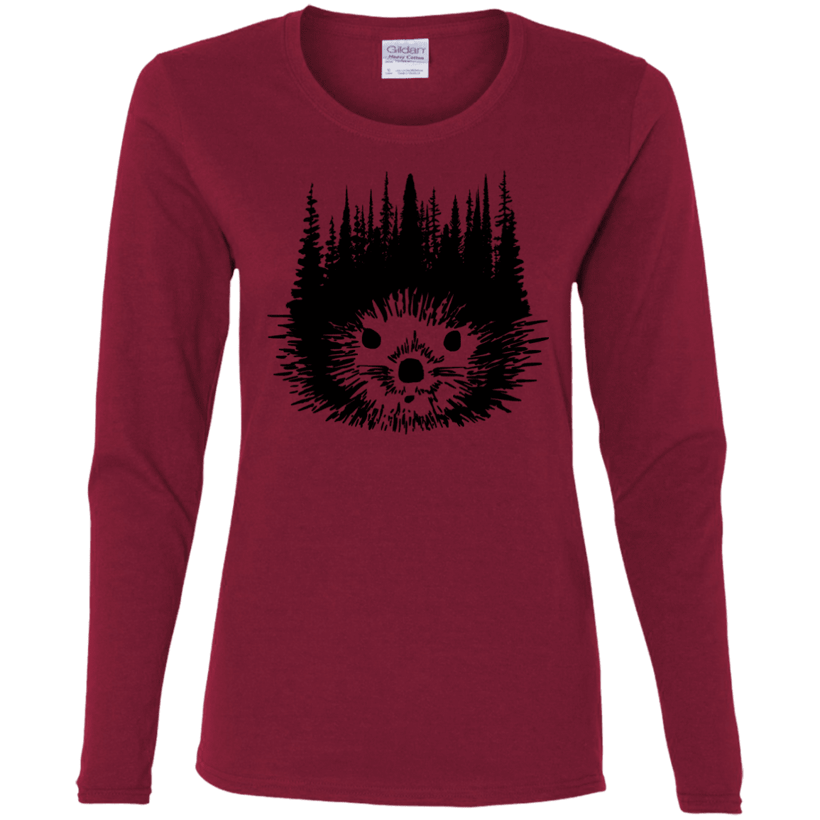 T-Shirts Cardinal / S Dam Beaver Women's Long Sleeve T-Shirt