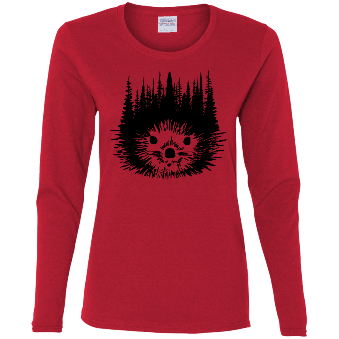 T-Shirts Red / S Dam Beaver Women's Long Sleeve T-Shirt