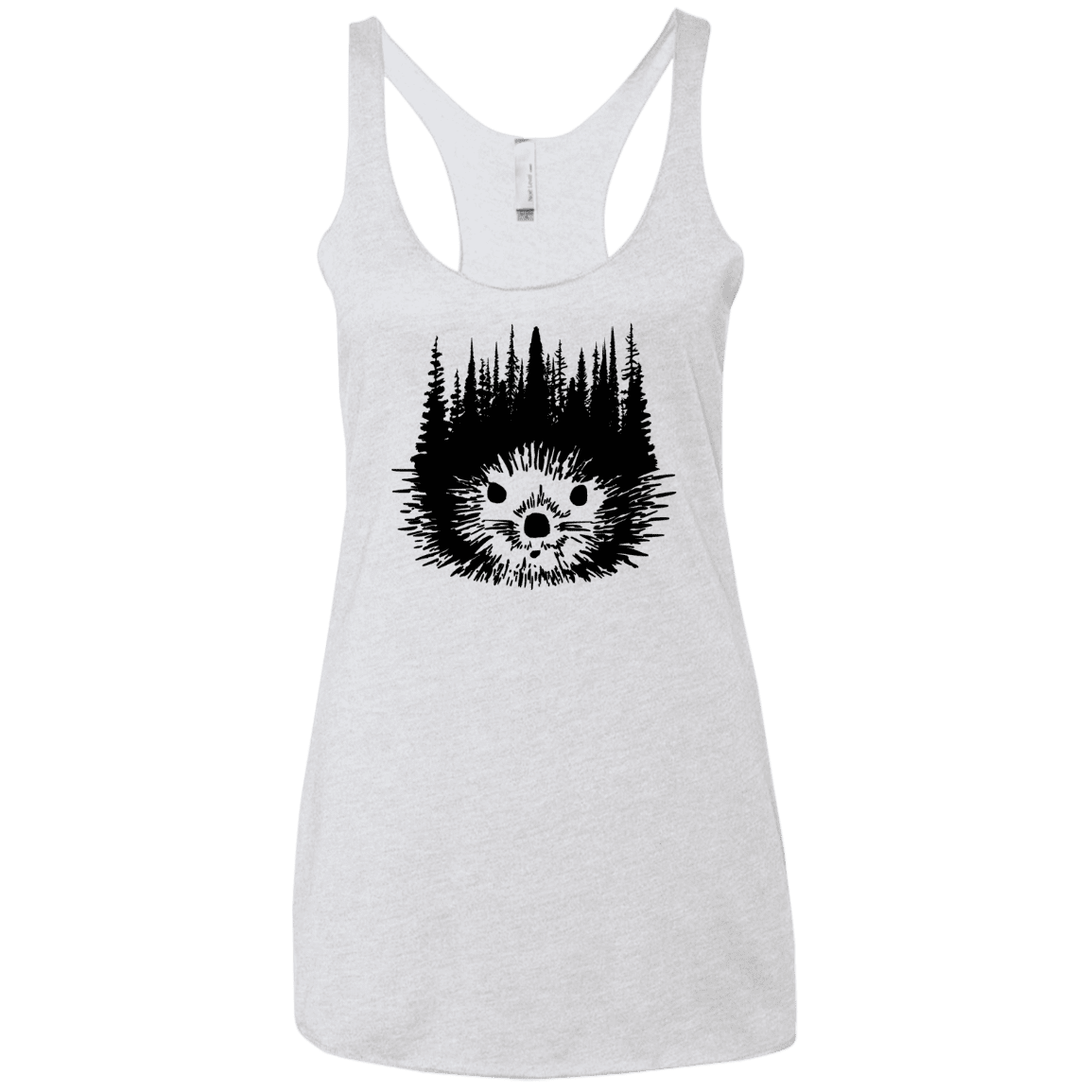 T-Shirts Heather White / X-Small Dam Beaver Women's Triblend Racerback Tank