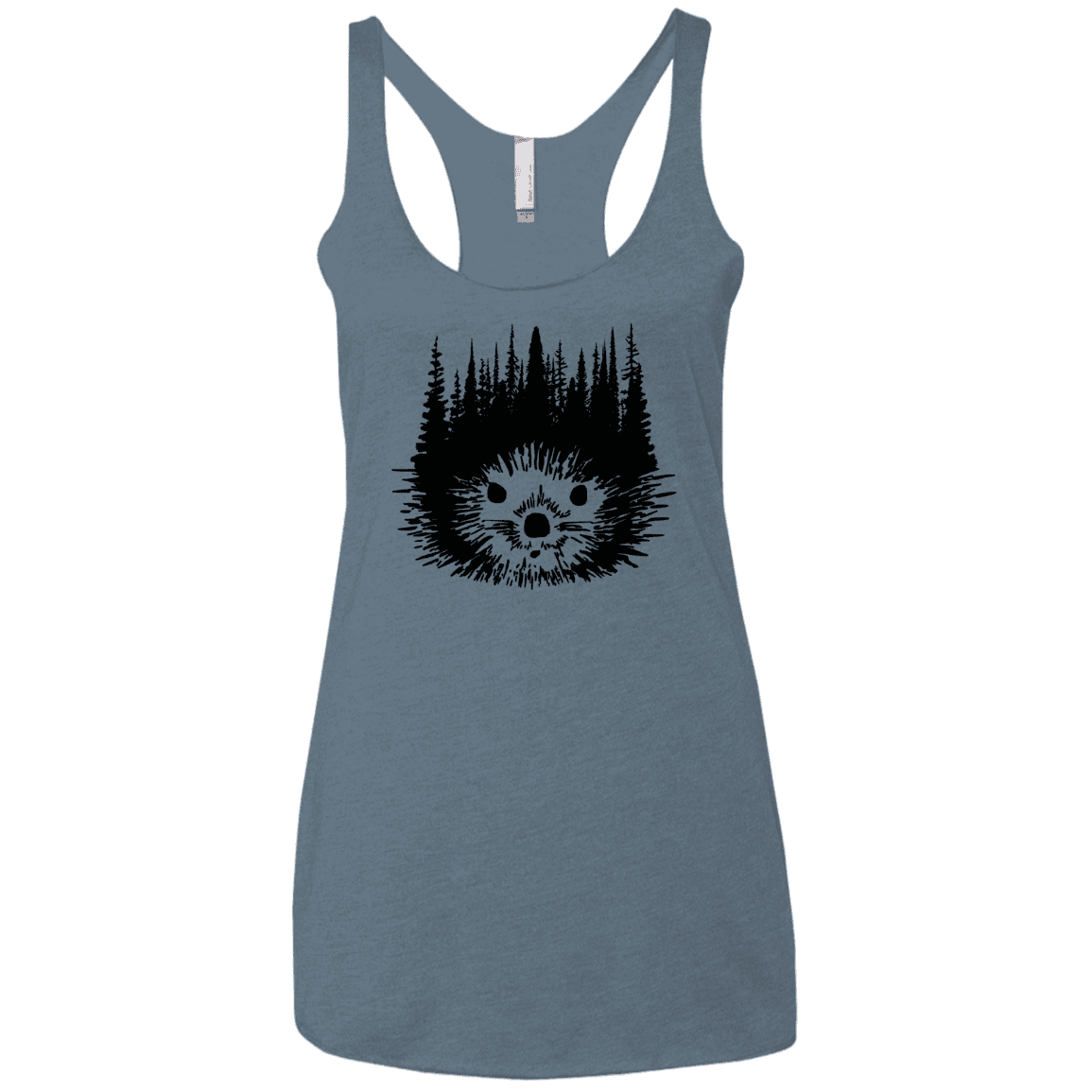 T-Shirts Indigo / X-Small Dam Beaver Women's Triblend Racerback Tank